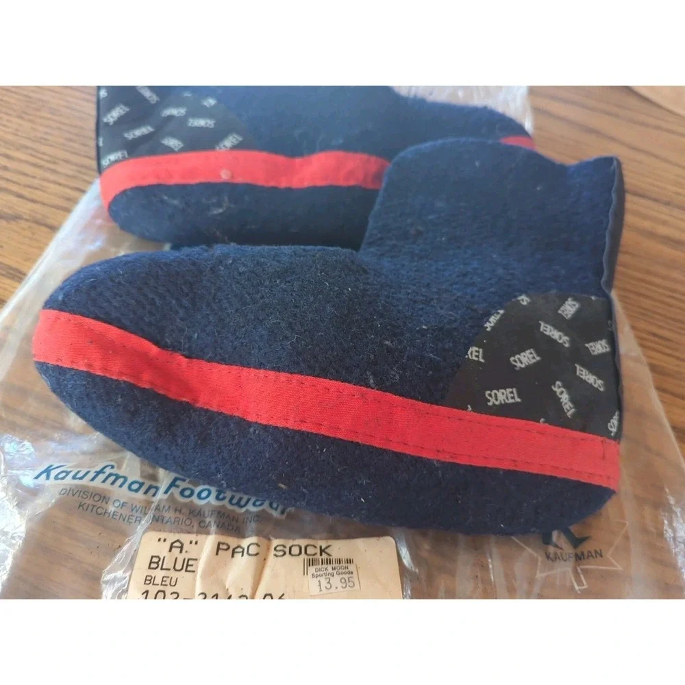 Vintage Sorel Kaufman Canada Genuine Boot Wool Replacement Liner Sock Youth‎ 6